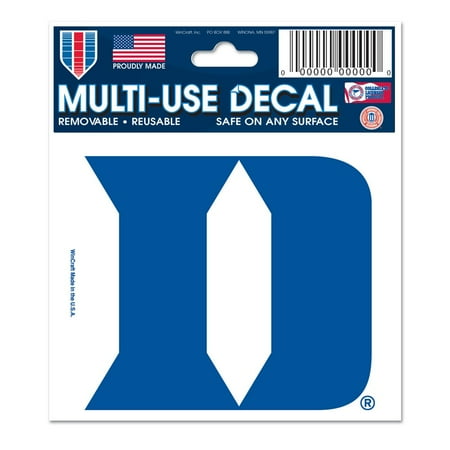 - Duke Blue Devils Official NCAA 3 inch x 4 inch MultiUse Car Decal by WinCraft