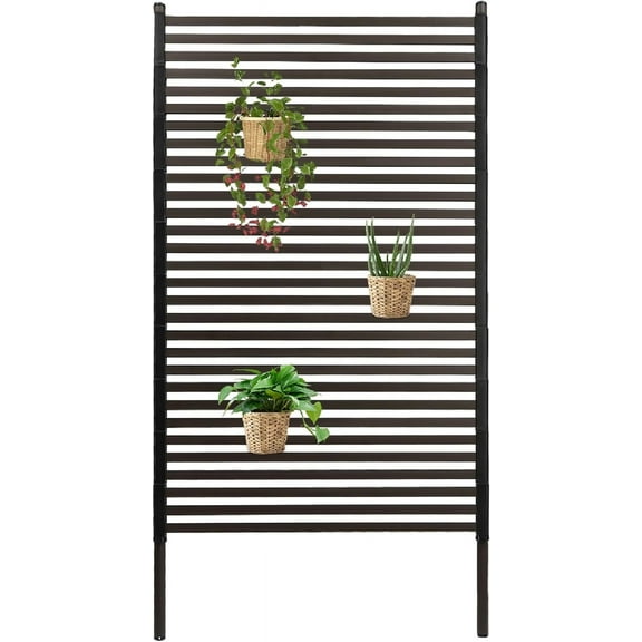 3ft X 6ft Privacy Fence Screen, Metal Privacy Screen Fence Panels, No-Dig Fence for Outside Garden Backyard Balcony Patio