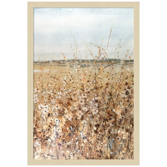 Amanti Art Ochre Landscape II Wood Framed Wall Art Print
