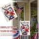 thumbnail image 5 of Bandera decorativa patriótica para jardín con flores del 4 de julio, ideal para decorar el jardín exterior con tarro de cristal, ideal para el Día de los Caídos en Estados Unidos, decoración pequeña, 5 of 8