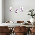 thumbnail image 2 of Hieng 3-Piece Abstract Marble Canvas Prints - Purple Wall Art for Bedroom & Bathroom Unframed, 2 of 6