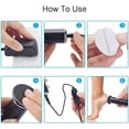 thumbnail image 6 of Versaselect Electric Foot Callus Remover, 2025 New Foot Callus Remover Tool Electric with 60pcs Sandpaper Disk, Adjustable Speed 360 Rotation Pain-Free Foot Sander, for Dead Skin (Silver), 6 of 8