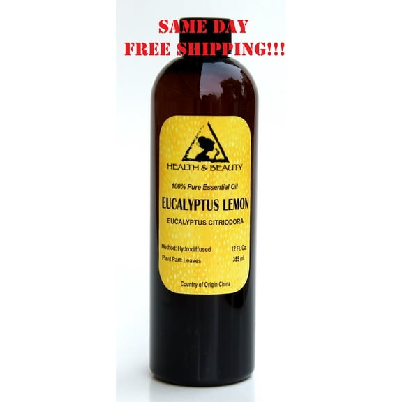 EUCALYPTUS LEMON ESSENTIAL OIL AROMATHERAPY 100% PURE NATURAL 12 OZ