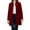 Wine, variant on RRMuAzgs Women's Winter Coat Elegant Solid Color Single Breasted Long Overcoats Mid-length Long Sleeve Trench Coats
