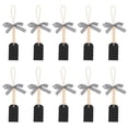 thumbnail image 2 of Wooden Chalkboard Labels 10Pcs Office Decor Double-Sided Writing 19X3.1Cm Black For Message Leaving, 2 of 4