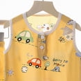 thumbnail image 4 of TOWED22 Toddler Baby Boy Clothes Cotton Dinosaur Summer Outfits Tank Tops Short Sets Yellow,18-24 M, 4 of 4
