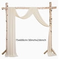 thumbnail image 2 of Wedding Arch Draping Fabric Sheer Chiffon Drapes Outdoor Backdrop Curtains for Wedding Ceremony Arch Ceiling Backdrop Decor, Chiffon Arch Drape,30 Inch x 20Ft, 2 of 2