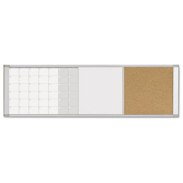 Bi-Silque Visual Communication Products XA429993700 BOARD,CUBL,COMBO,18X48,AL