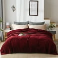 thumbnail image 2 of HAOK Plush Fleece Flannel Bed Blanket,Solid Print Cozy Soft Blanket Queen, 2 of 6