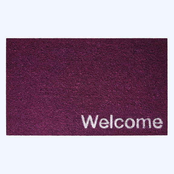 Collins Purple Pastel Welcome Doormat, 24" x 36"