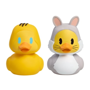 Duckalooz Character Duck Toy Figures 2-Pack, Bugs Bunny and Tweety, Collectible Ducks for Play and Display, Novelty Gift Toy Set Kids Ages 2 