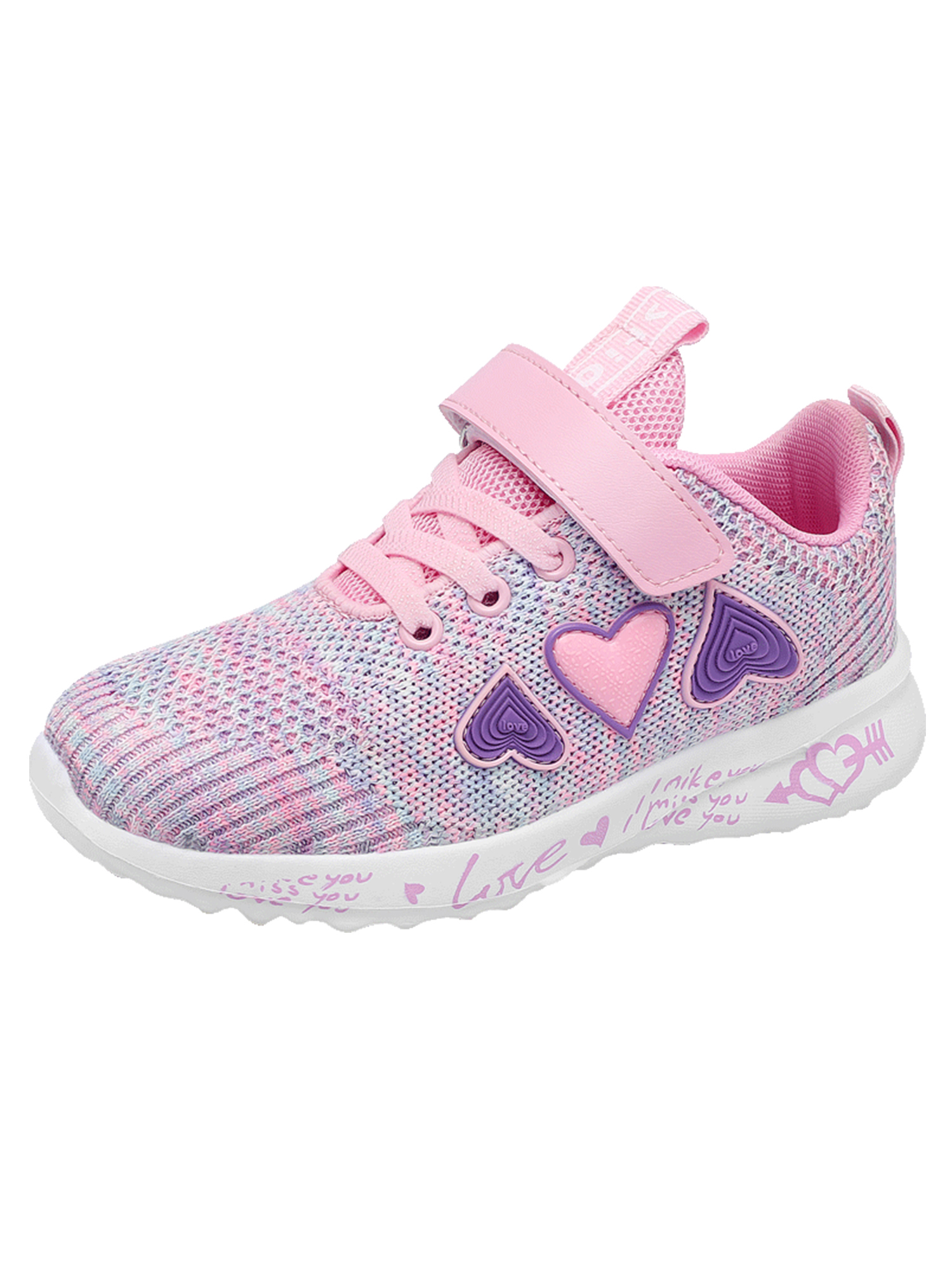 Tanleewa Lovely Girls Sports Shoes Kids Breathable Sneakers Lightweight Casual Shoe Size 1 - image 4 of 7