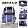 thumbnail image 4 of JIALIOU Mini Backpack Purse for Women Quilted Casual Daypack Small Travel Shoulder Bag, Purples Blues Space Galaxy, 4 of 7