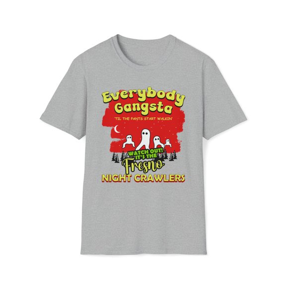 Fresno Nightcrawler, Gildan Unisex Softstyle T-Shirt, Graphic Tee, S-3XL