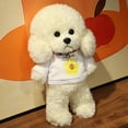 thumbnail image 3 of Peluche de perro creativo, vestido de peluche, animal suave y realista, muñeco de perro marrón, decoración para el hogar y la oficina, regalos para niñas y niños, 3 of 5