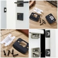 thumbnail image 5 of Clispeed 2Pcs Stainless Steel Door Lock Plate for Home with Wide Compatibility and Black Color, 5 of 8