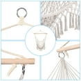 thumbnail image 6 of Hassch Hammock Chair for Indoor & Outdoor, Hanging Rope Swing Chair for Bedroom, Balcony, Garden, Patio, Poolside, Backyard, Beige, 6 of 8