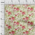 thumbnail image 2 of oneOone Polyester Spandex Pink Fabric Florals Craft Projects Decor Fabric Printed By The Yard 56 Inch Wide, 2 of 5