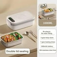 thumbnail image 3 of Cordless Electric Lunch Box for Adults, 14000mAh Rechargeable Heated Lunch Box, 1L Stainless Steel Portable Self Heating Food Warmer for Office/Picnic/Car/Truck/Work, 3 of 8