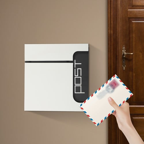 Stainless Steel Mail Letter Post Box Outdoor Wall Mount Lockable Letters Mailbox