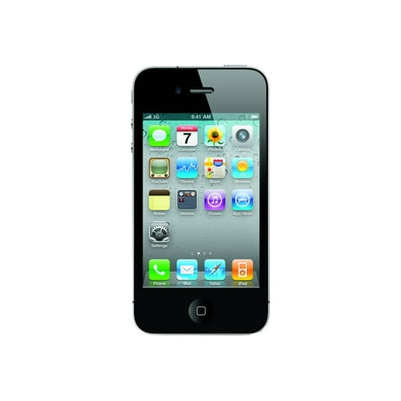Apple iPhone 4 - 3G smartphone 8 GB - LCD display - 3.5" - 960 x 640 pixels - rear camera 5 MP - Straight Talk - black