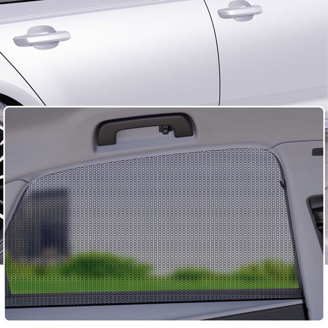 Parasol para Ventana de Coche BuyWeek 2 Unidades Malla de Nailon