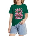 thumbnail image 4 of YunPes Girls Short Sleeve Shirts Kids Crewneck Soft T-Shirts Summer Tees 2‐13 Years Teen Y2k Cherry Printed Shirts Streetwear Dance, 4 of 8