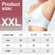 thumbnail image 3 of Ropa interior deportiva para mujer Fitness Cross Back Pad entrenamiento Yoga ropa interior Top - blanco, 3 of 6