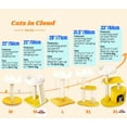 thumbnail image 3 of Árbol para gatos Happi N Pets Cloud con poste rascador y cama, 3 of 8