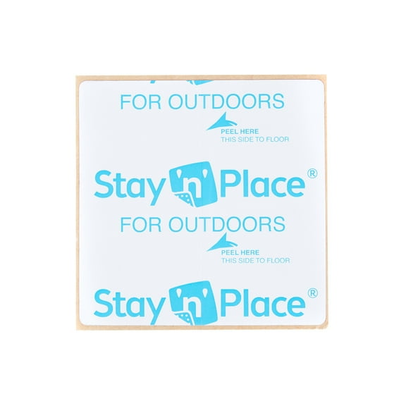 Mohawk Home Rug Pad Accessories Outdoor Carpet Tabs Area Rug Square, 0'4"x0'4", White