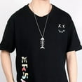 thumbnail image 6 of HOOUN Men's Stainless Steel Fish Bone Necklace Pendant Jewelry Sweat Chain, 6 of 6