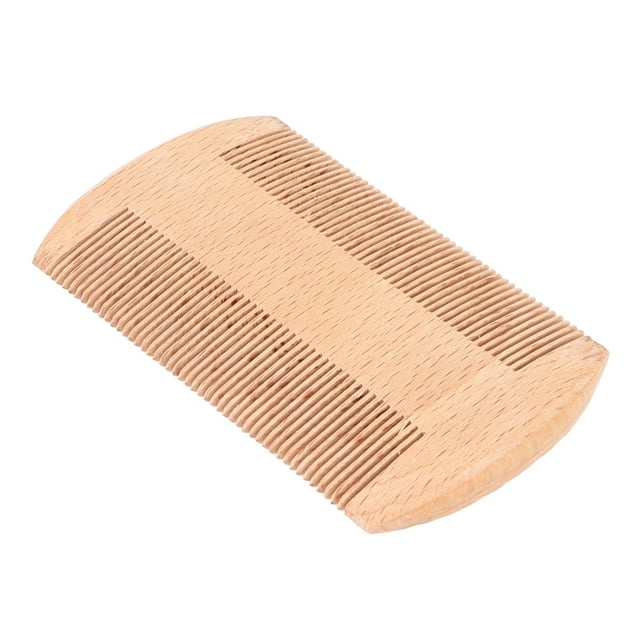 Men's Beard Comb Wooden Prevent Static Remove Louse Double Sided Beard Grooming Comb