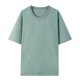 thumbnail image 1 of Unisex Hombres y Mujeres Tops Blusas Verano Túnica Tops Manga Corta Color Sólido Suelto Cuello Redondo Camisetas Camisas Pompotops  hkajfhjk465646, 1 of 1