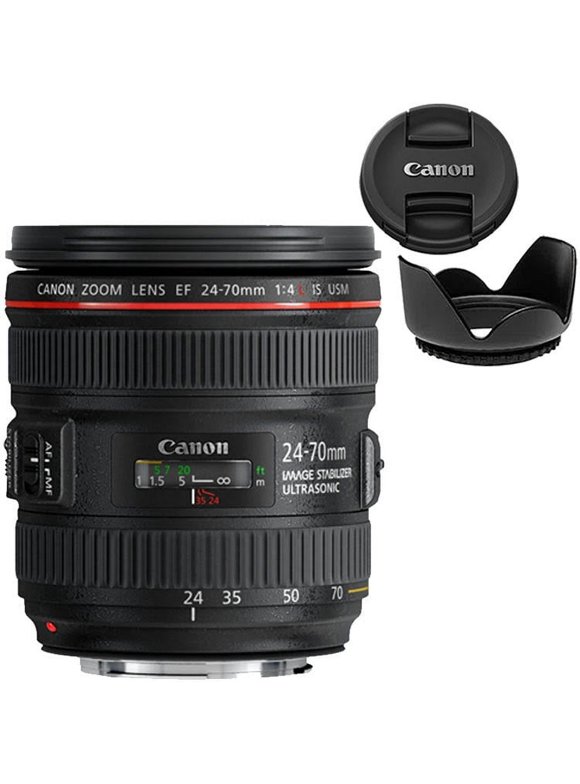 Canon EF 24-70mm f/4L IS USM Lens + Hood