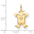 thumbnail image 2 of 14K Yellow Gold Kid Charm, 2 of 2