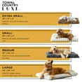 thumbnail image 4 of TOWN & COUNTRY LUXE CuddleTown Ribbed Bubble Stripe Pillow Crate Mat Pet Bed, Machine Washable Cover, Soft & Calming, Non-Slip Bottom, Brown, Small 30"x21"x3", 4 of 7