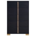 thumbnail image 5 of Marceline 5-drawer Chest Black, 5 of 5