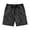 b-196Black796, variant on PIMSSY Men Shorts Fashion Washed Distressed Loose Fit Drawstring Shorts Summer Casual Cropped Shorts Solid Color Outdoor Male Holiday Bottoms