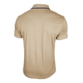 thumbnail image 6 of IWRICH Men's Short Sleeve Polo Shirts Quarter-Zip Casual Slim Fittops Lapel Neck Basic V Neck Tees Beige S, 6 of 7
