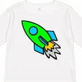 thumbnail image 4 of Inktastic Cute Green Rocket Boys or Girls Long Sleeve Toddler T-Shirt, 4 of 5