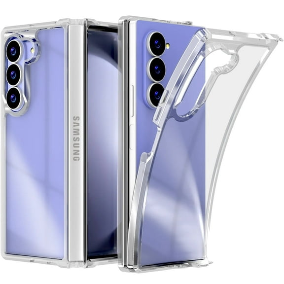 Clear Case with Flexible Hinge Protection for Samsung Galaxy Z Fold6 2024 - Shockproof Protection Yellowing Resistant Basic Phone Case for Galaxy Z 6 Fold