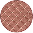 thumbnail image 2 of SAFAVIEH Outdoor LND132Q Linden Collection Red / Creme Rug, 2 of 6