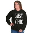 thumbnail image 3 of Just Chic Stylish Pretty Trendy Women Crewneck Sweatshirt Brisco Brands X, 3 of 6