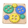 thumbnail image 1 of Tablero ocupado para niños pequeños, habilidades prácticas, Material de bricolaje, actividades de aprendizaje, juego de lógica educativa para niños en , Engranajes colori Engranajes coloridos CUTICAT material de tablero ocupado, 1 of 8