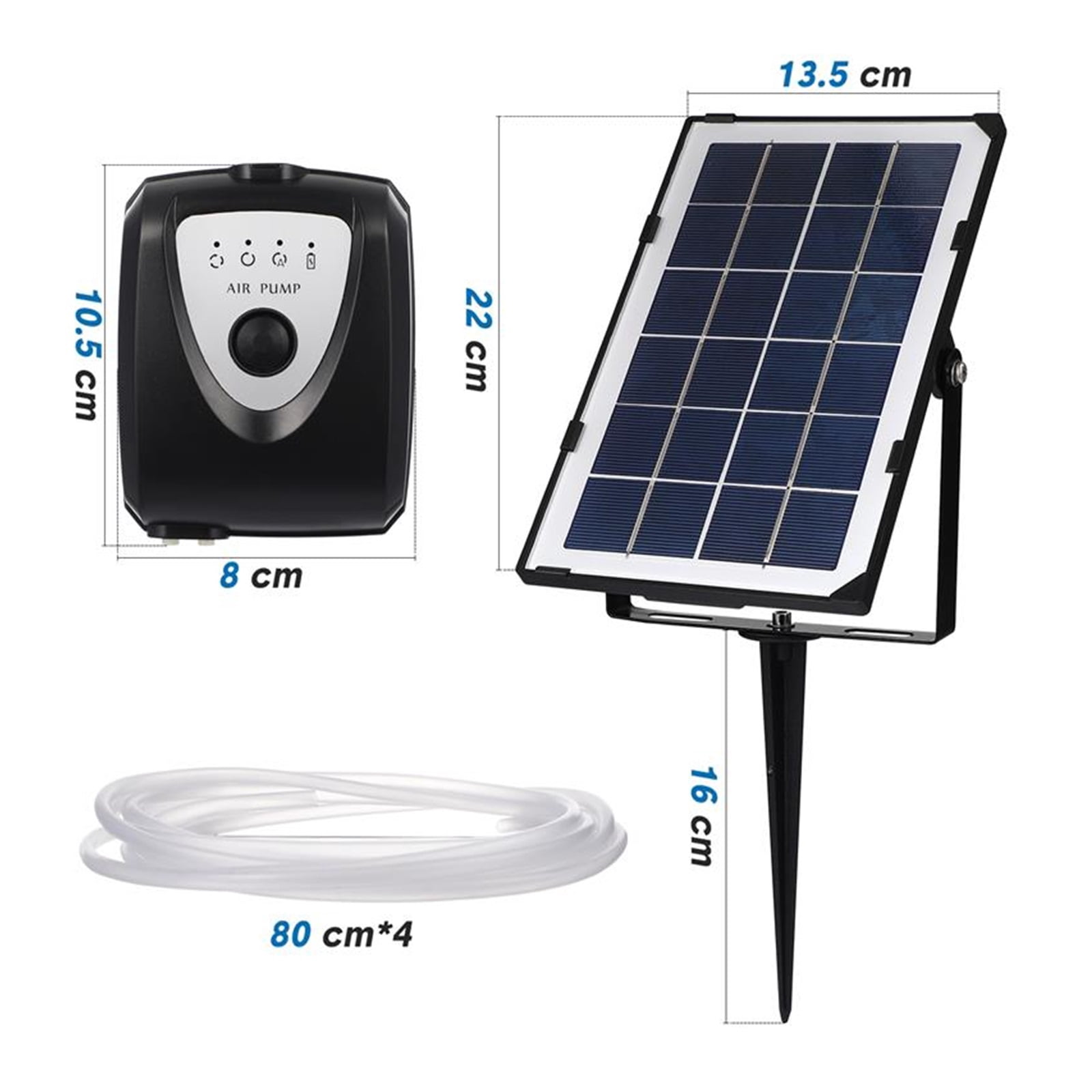 Pump Pond Aerator Air Solar Set Solar Power Air Pump Aerator Set Oxygenation Equipments For Aquarium Fish Tank Garden Pond ,Water Circulation