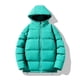 thumbnail image 4 of Chaqueta de invierno unisex 2024, parkas cálidas para hombre y mujer, abrigo grueso y cálido para hombre, cuello alto, color sólido, parka informal, ropa de calle de moda, 4 of 5