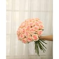 thumbnail image 2 of 12 pcs Artificial Roses Flowers Long Stem Fake Silk Rose for Home Wendding Decorations, 2 of 4