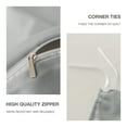 thumbnail image 6 of UlikTree Microfiber Duvet Cover Set Solid Color Light Grey Twin Size 68x90 Inches, 6 of 7