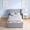 Gray, variant on Seetech Full Size Platform Bed Frame with LED Lights, Velvet Upholstered Bed with Side Pocket, No Box Spring Needed, Pink