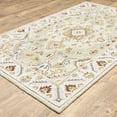 thumbnail image 2 of Oriental Weavers Alfresco Hand-made Wool Area Rug - 28403 - 10' x 13' - in Ivory/ Beige - Vintage Inspired, Hand-Made Wool Rugs, Family, Dining, Living Room Rug, 2 of 5